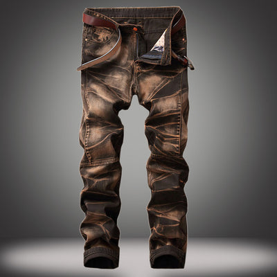 Men's Retro Denim Jeans Up To Size 42 - TrendSettingFashions 