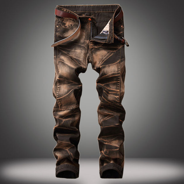Men's Retro Denim Jeans Up To Size 42 - TrendSettingFashions 