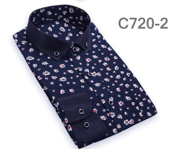 Men's Polka Dot Designer Shirt - TrendSettingFashions 