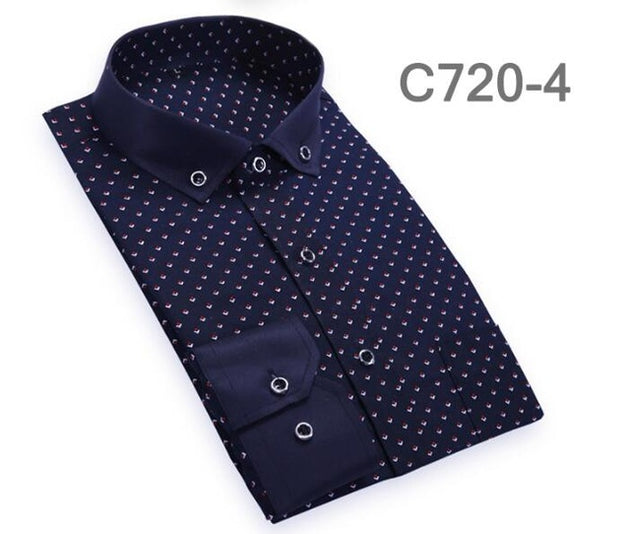 Men's Polka Dot Designer Shirt - TrendSettingFashions 