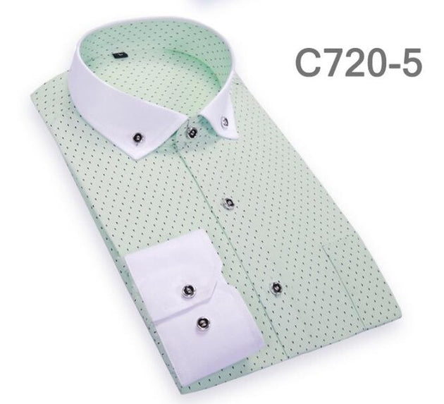 Men's Polka Dot Designer Shirt - TrendSettingFashions 