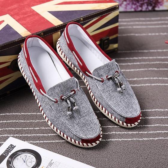 Men's Fabric Tassle Loafers - TrendSettingFashions 
