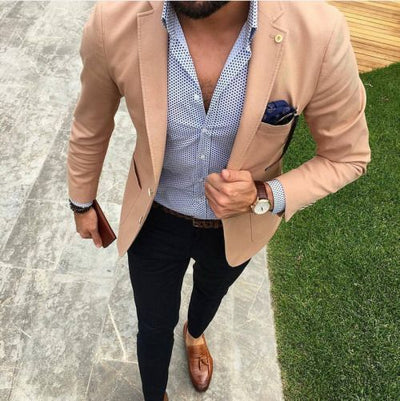 Men's Summer Time 2 Piece Dress Suit Up To 6XL - TrendSettingFashions 