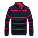 Men's Collar Long Sleeve Sweater - TrendSettingFashions 