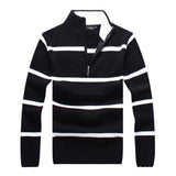 Men's Collar Long Sleeve Sweater - TrendSettingFashions 