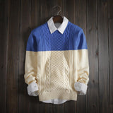 Men's 2 Tone Fashion Sweater - TrendSettingFashions 