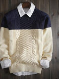 Men's 2 Tone Fashion Sweater - TrendSettingFashions 