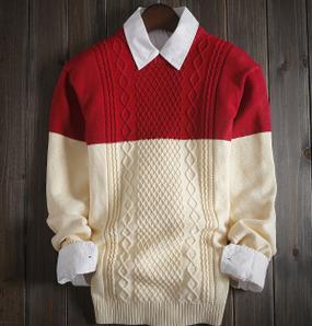 Men's 2 Tone Fashion Sweater - TrendSettingFashions 