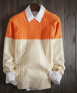 Men's 2 Tone Fashion Sweater - TrendSettingFashions 