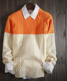 Men's 2 Tone Fashion Sweater - TrendSettingFashions 