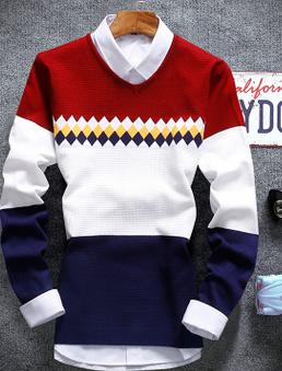 Men's Stylish Striped Sweater - TrendSettingFashions 