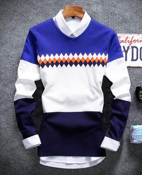 Men's Stylish Striped Sweater - TrendSettingFashions 