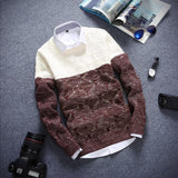 Men's 2 Tone Sweater - TrendSettingFashions 