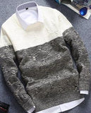 Men's 2 Tone Sweater - TrendSettingFashions 