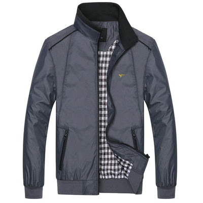 Men's Leisure Collar Jacket - TrendSettingFashions 