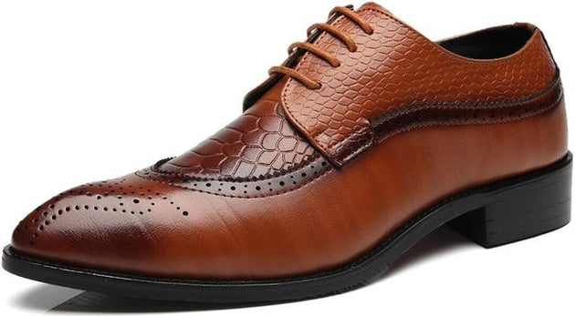 Men's Brogue Carved Breathable Shoes Up To Size 13 - TrendSettingFashions