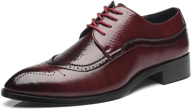 Men's Brogue Carved Breathable Shoes Up To Size 13 - TrendSettingFashions 