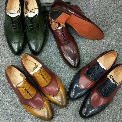 Men's Patchwork Fashion Dress Shoe - TrendSettingFashions 