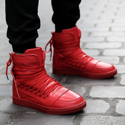 Men's High Top Lace Up Fashion Shoes - TrendSettingFashions 