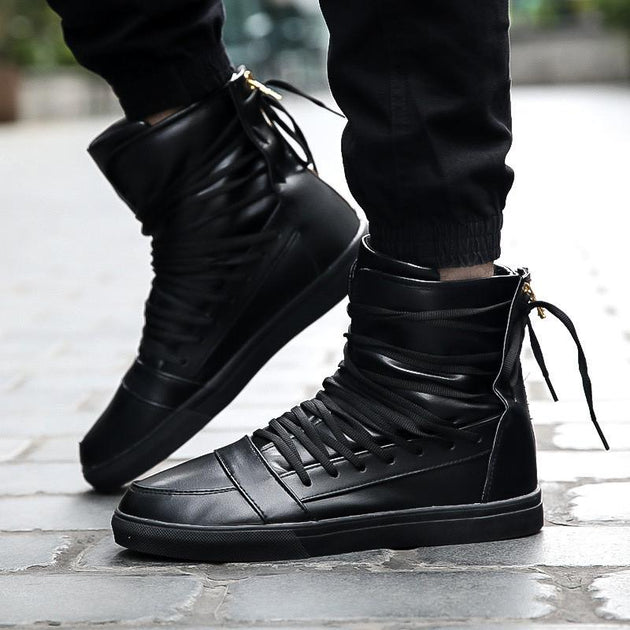 Men's High Top Lace Up Fashion Shoes - TrendSettingFashions 
