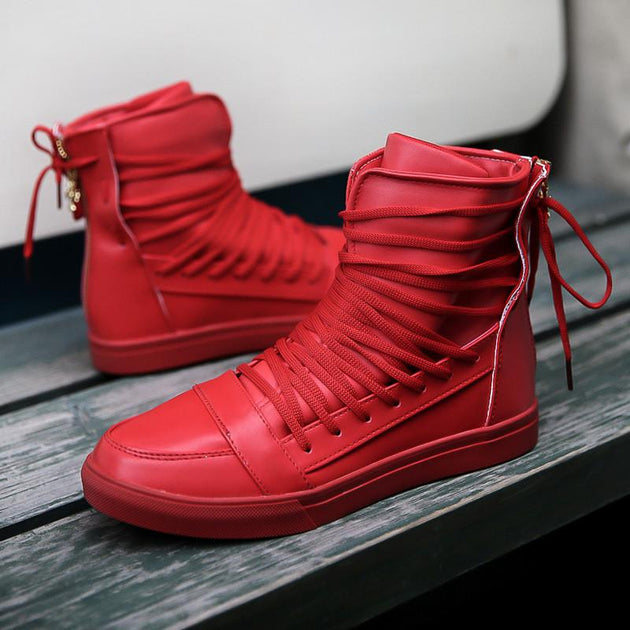 Men's High Top Lace Up Fashion Shoes - TrendSettingFashions 