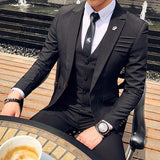 Men's 3pc Fashion Suit Up To 3XL - TrendSettingFashions 