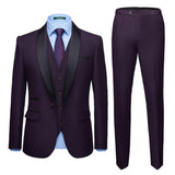 Men's Color Matching 3pcs Suit Up To 4XL In 8 Colors! - TrendSettingFashions 