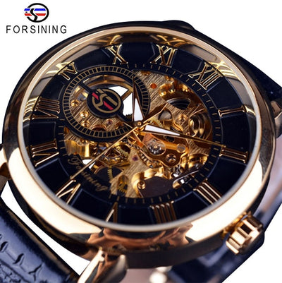 Mechanical Skeleton Dress Watch In 9 Colors - TrendSettingFashions 