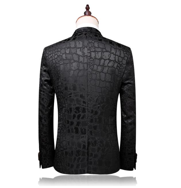 Men's Crocodile Pattern 2 Pc Suit Up To 6XL - TrendSettingFashions 