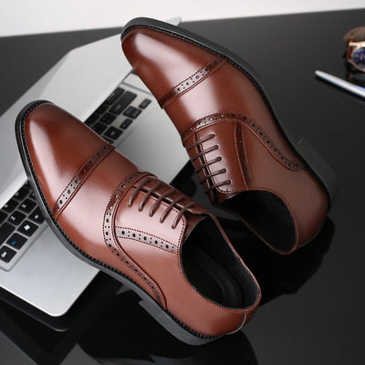 Men's Business Dress Brogue Loafers Up To Size 13 - TrendSettingFashions 