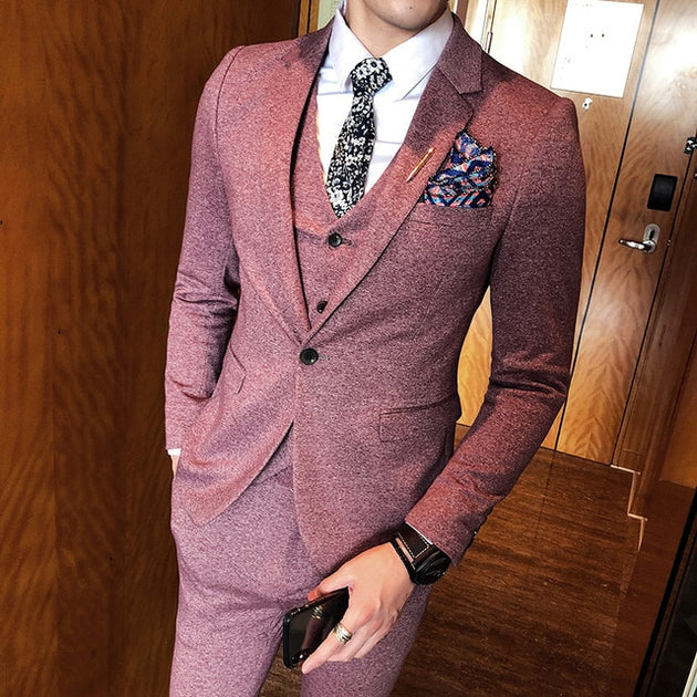 Men's Elegant Fashion Suit Up To 3XL - TrendSettingFashions 