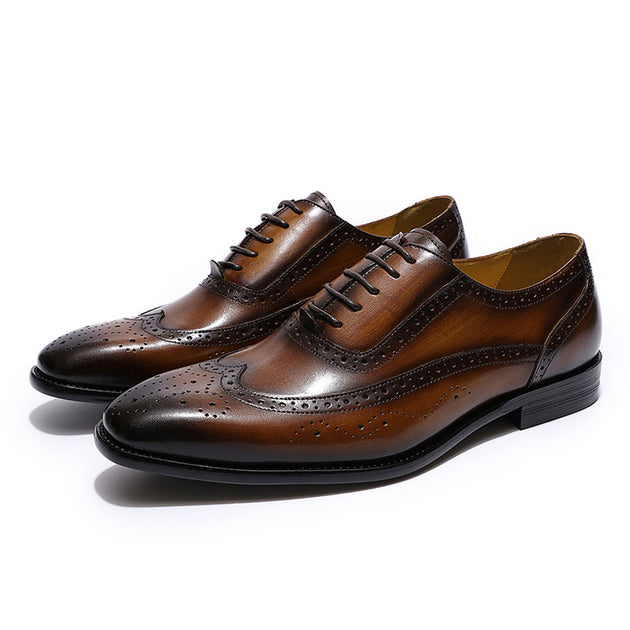 Men's Classic Wingtip Brogues Up To Size 12 - TrendSettingFashions 