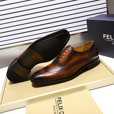 Men's Classic Wingtip Brogues Up To Size 12 - TrendSettingFashions 