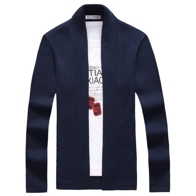 Men's Henry Collar Cardigan - TrendSettingFashions 