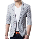 Men's One Button Fashion Blazer Up To 3XL - TrendSettingFashions 