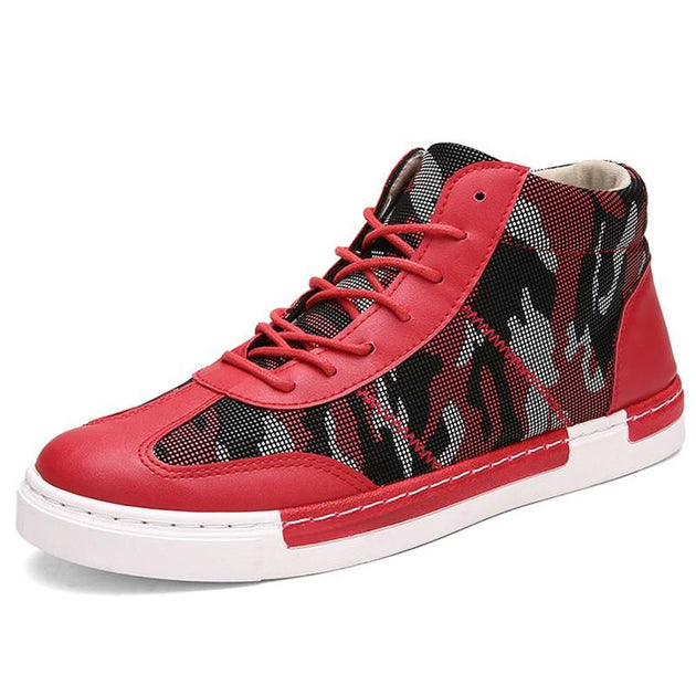 Men's Camouflage Luxury High Tops - TrendSettingFashions 