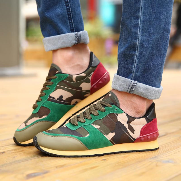 Men's Camo Low Tops - TrendSettingFashions 