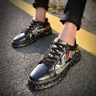Men's Fashion Print Low Tops - TrendSettingFashions 