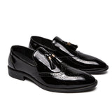 Men's Tassel Pointed Dress Shoe Up To Size 12.5 - TrendSettingFashions 