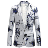 Men's Fashion Print Blazer - TrendSettingFashions 