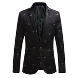 Men's Fashion Print Blazer - TrendSettingFashions 