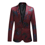 Men's Fashion Print Blazer - TrendSettingFashions 
