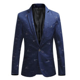 Men's Fashion Print Blazer - TrendSettingFashions 