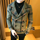 Men's Double-Breasted Fashion Coat Up To 5XL - TrendSettingFashions 