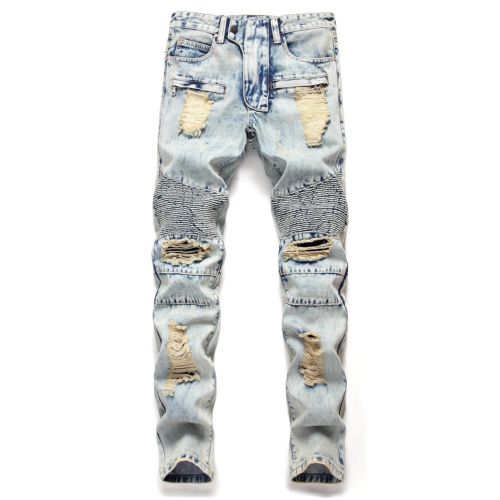 Men's Vintage Destroyed Ripped Jeans - TrendSettingFashions 
