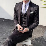 Men's Luxury Design Dress Suit Up To Size 3XL In 4 Colors - TrendSettingFashions 