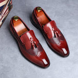 Men's Tassel Italian Loafers Up To Size 13 - TrendSettingFashions 