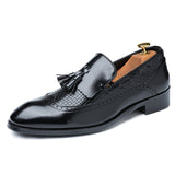 Men's Tassel Italian Loafers Up To Size 13 - TrendSettingFashions 