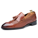 Men's Tassel Italian Loafers Up To Size 13 - TrendSettingFashions 