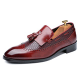 Men's Tassel Italian Loafers Up To Size 13 - TrendSettingFashions 